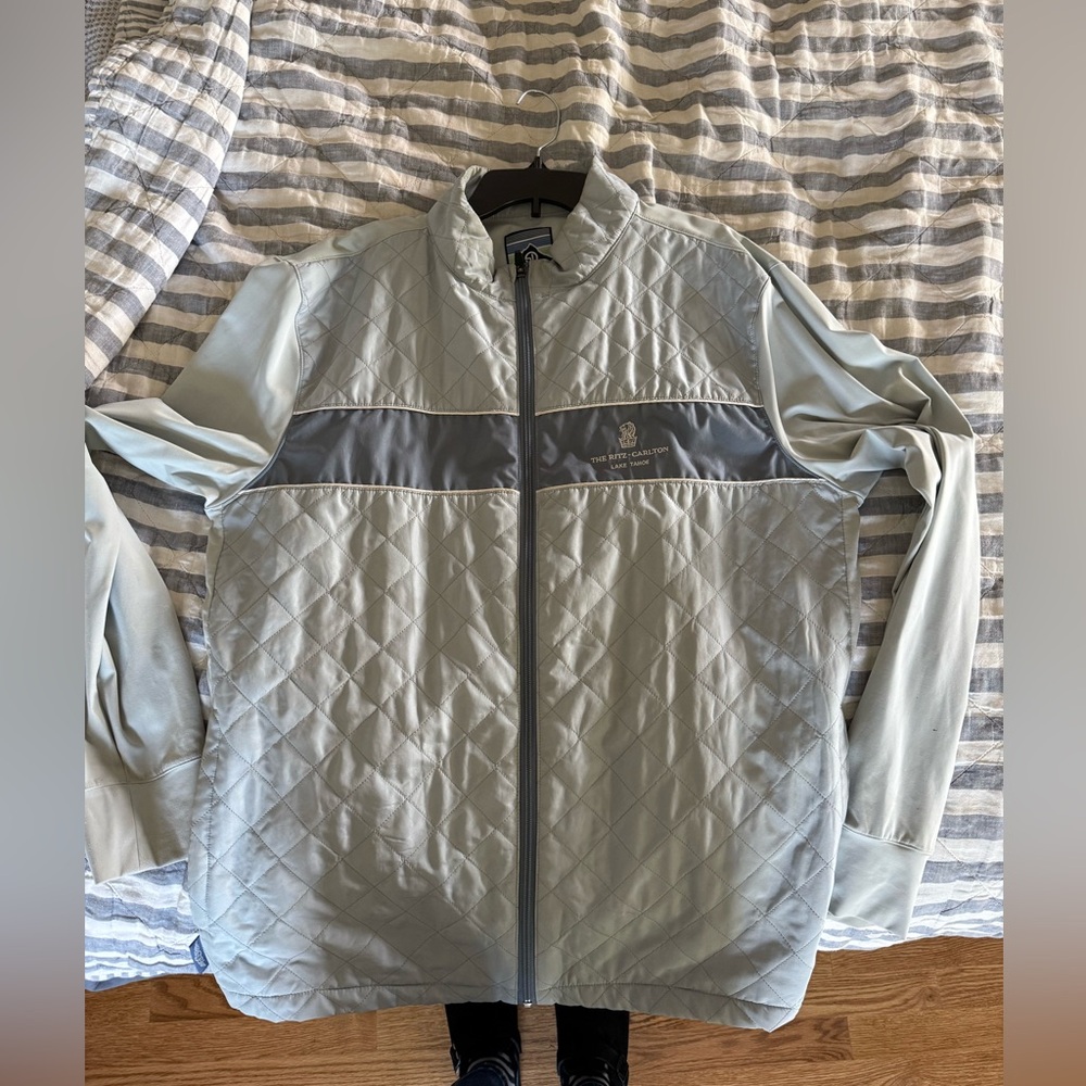 Men’s Straight Down Golf Jacket with Ritz Carlton Lake Tahoe logo XXL